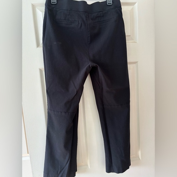 Women’s Calvin Klein Sz Large Black Cropped Length Slacks with Flare - Picture 4 of 4